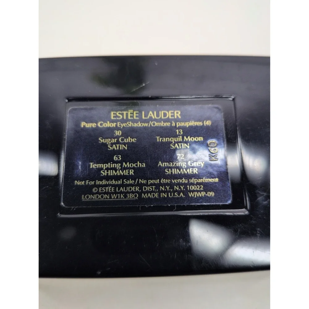 NEW LOT 2😍Estee Lauder SignatureEyeshadow Quad Sugar Cube MoonMocha Grey Mirror